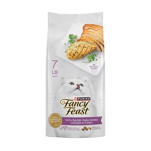 Fancy Feast Dry Cat Food with Savory Chicken and Turkey - 7 lb. Bags