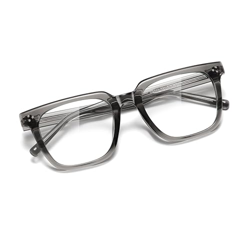 Image of Oversized Square Blue Light Glasses for Woman Men fashion Reduce Eyestrain Protection for TV /Computer /Gaming