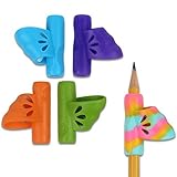 Butterfly Pencil Grips, Firesara New Updated Original Ergonomic Handwriting Correction Finger Assorted Pencil Grip for Righties Kids Children Preschoolers Adults or Special Needs