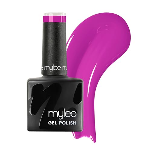 Mylee Esmalte de Uñas Gel Semipermanente 8ml [Keep Your Fuchsia On] - Manicura y Pedicura UV/LED, Uso Profesional y Doméstico, Larga Duración, Fácil de Aplicar [Purple Range] Vegan & Cruelty Free