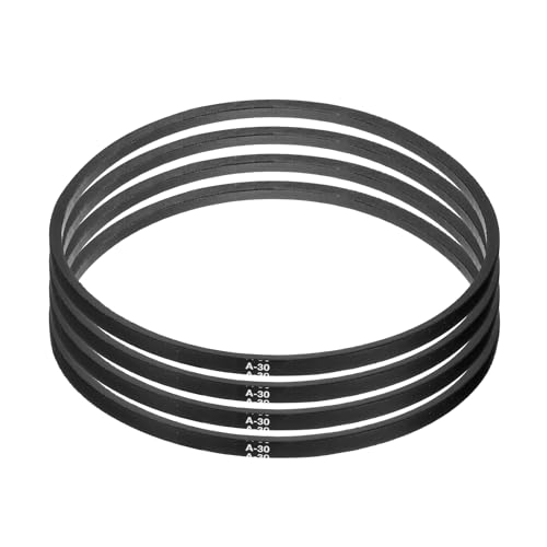 Image of uxcell 4pcs A30 or 4L320 Classic Wrapped Rubber V-Belt, 30 inch(767mm) Inside Circumference, A Profile V Belt