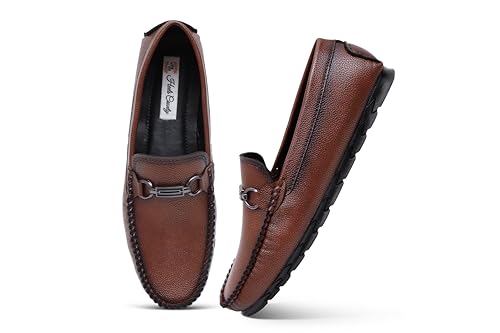 Image of Heels County Faux Leather Loafers Shoes for Men