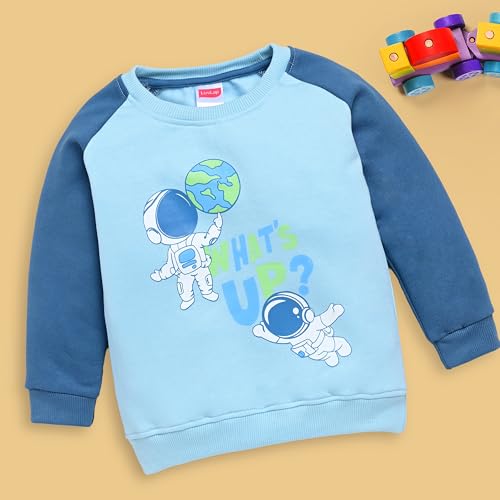 Image of LuvLap Baby Boys Full Sleeve Sweatshirt & Pyjama Set Pack of 1