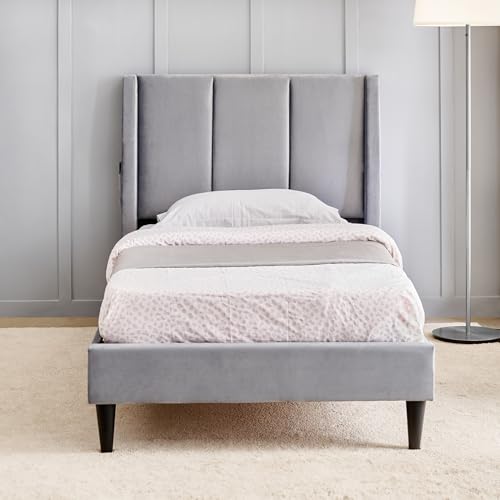 Image of Home Centre | Helios - Bravo | Engineered Wood | Single Beds | Grey | 1 Year Warranty