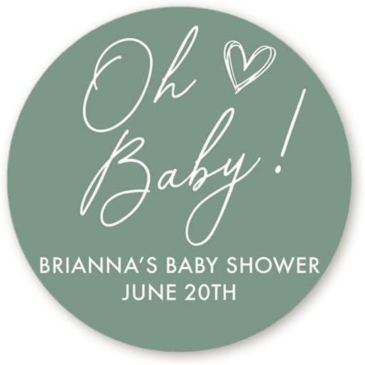 Oh Baby Thank You Stickers Baby Shower Favors, Thank You For Celebrating Baby Shower Stickers, Round Stickers for Favors, Round Candy Labels - Image 4