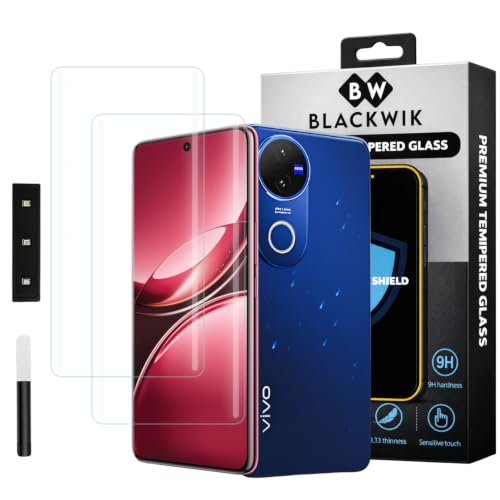 Image of Blackwik UV Curved Tempered Glass for Vivo V50 5G | 2-Pack