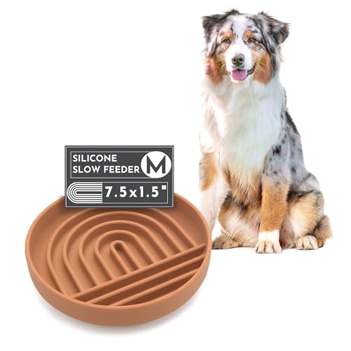Ciotola per cani con alimentazione lenta: la ciotola rallentata è una moderna ciotola puzzle in silicone e tappetino per leccare. Mangiare lentamente, smettere di ingoiare, prenderlo facilmente.