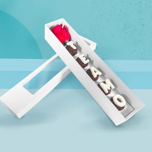 Caixa para Flor/Rosa para Doces - Branca - 10 Unidades