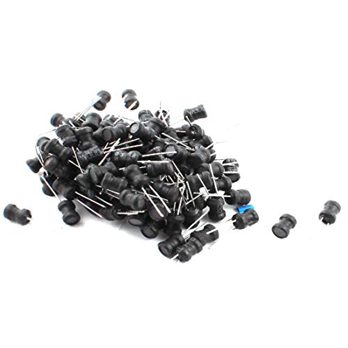 NEW LON0167 100Pcs 18mH 50mA 6x8mm 10% Tolerance Shielded Radial Lead Inductor Black(100Pcs 18mH 50mA 6x8mm 10% Toleranz Abgeschirmter radialer Bleiinduktor Schwarz