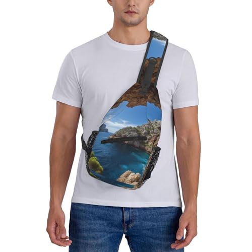 Bolso cruzado para hombre mochila deportiva de hombro miniatura 7