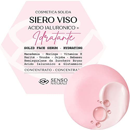 Senso Naturale Solid Face Serum with Pure Concentrated Hyaluronic Acid and Vitamin E