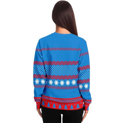 Meowy Christmas Cat Sweatshirt, alternative view 4