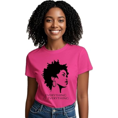 Image of Black History Shirts Black Graphic tees for Men and Women, Magic Fashion Afro American Natural Hair Vintage Melanin T-Shirts