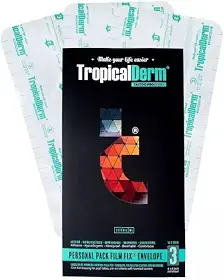 Filme Cicatrizante TropicalDerm Personal 3 Folhas 10x20cm Tatuagem Profissional