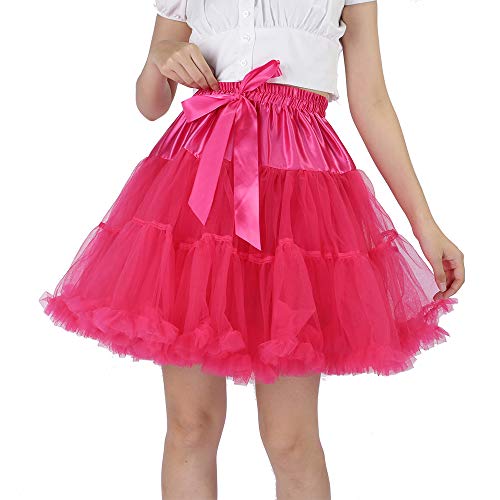 Image of Tutu Skirt as Well as Petticoat above Knee Underskirt Tulle Crinoline slip