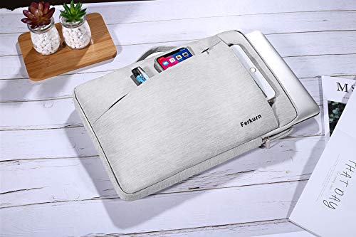 undefined Ferkurn パソコン ケース 11.6 12 12.5 インチ PCケース 衝撃吸収 パソコンバッグ タブレット ケース 撥水加工 手提げカバン パソコンケース 持ち歩き 通勤 ビジネス ラップトップ クロームブック 12.3-13" Surface Pro 9 8 7 X/Surface laptop go 12.4/iPad Pro 12.9/Dynabook C1/NEC Chromebook y3 y2/dell chromebook 3100/Macbook 11 Air 12/Lenovoレノボ 300e IdeaPad/Acer Spin 511 311/Fujitsu/ASUS/HP Chromebook 11 12.1/Let's note12.1 対応 PCインナーバッグ (しろい) の商品画像 6
