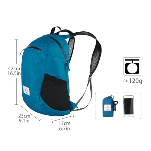 Naturehike 18L Ultralight, Waterproof Backpack, Durable, Handy, Foldable Backpack made of 30D Nylon Fabric, Perfect for Hiking, Camping, Outdoor, Travelling, Climbing - Image 5