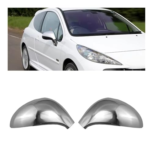 Coque rétroviseur extérieur argentée, boîtier de finition premium