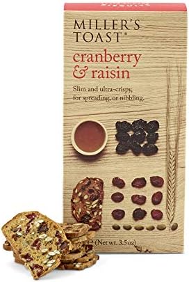 Artisan Biscuits Miller's Toast Cranberry and Raisin 100 g (Pack of 3)
