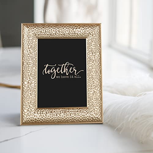 Artbyhannah 4X6 Inch 6 Pack Ornate Gold Picture Frames Set With High Definition Glass For Table Top Display And Wall Mount Photo Frame For Wedding Or Home Decoration #TOP1