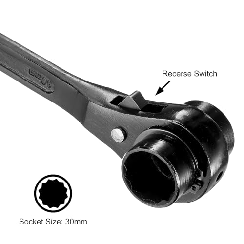 Clé cliquet podger 30x32mm pour aligner et visser un échafaudage - 4