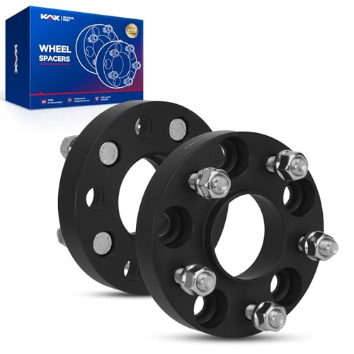 KAX 5x4.5 Wheel Spacers,1 inch 5 Lug Hub Centric Wheel Spacers 5x114.3mm fit for Elantra, Sonata, Fusion, Optima, CX-5, Forte, 3, Soul, 6, Escape, Telluride with M12x1.5 Studs 67.1mm Hub Bore,2Pcs