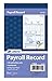 Adams Employee Payroll Record Book, 2 Part, Carbonless, 4.19 x 7.19, 50 Sets per Book, White and Canary (D4740)