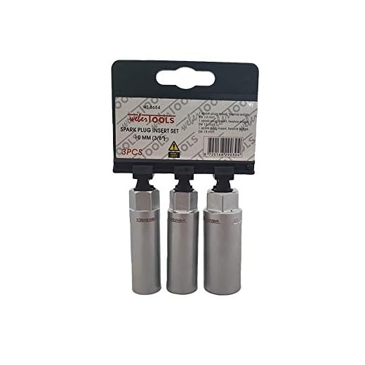 WeberTools Zündkerzenschlüssel Zündkerzen Stecknuss 14mm 16mm 18mm 3/8" Steckschlüssel