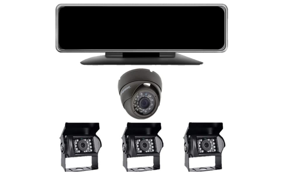 Remote Live Streaming 1-4CH Dash Camera System View cams from Anywhere in The World 4G WiFi GPS Night