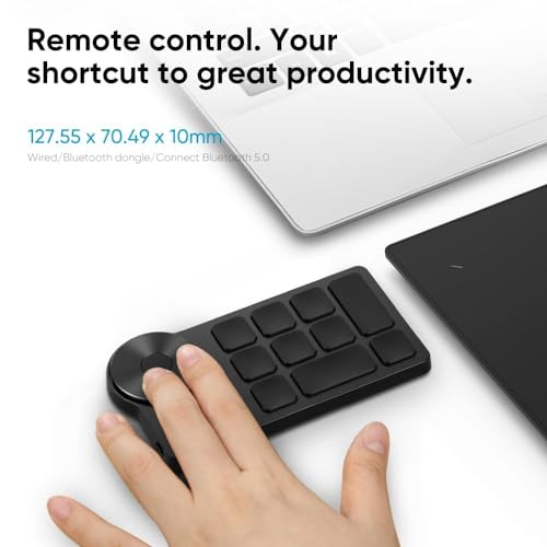 Image of XPPen Deco Pro XLW (Gen2) Wireless Professional Graphic Pen Tablet with 16384 Level Pressure Sensitivity, X3 Pro Battery Free Stylus & Mini Key-dial, Bluetooth connectivity (15 inchx9 inch)