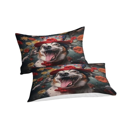 Housse de couette chien avec fermeture éclair microfibre douce 3 pièces - 6