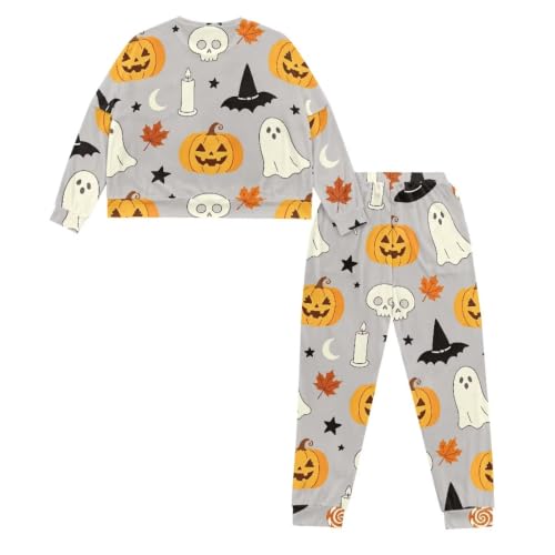 Image of Women's Pajamas Set Soft 2 Piece Loungewear Long Sleeve Pj Set Matching Sleepwear with Pockets for Women Plus Size