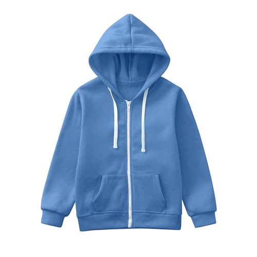 Girls Zip Up Hoodies Teen Fleece Full-Zip Sweatshirts Jacket Casual Lightweight Fall Hoodie with Pocket3