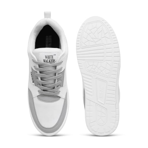 Image of White Walkers Men's White & Multicolor Casual Sneakers for Men