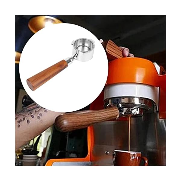 Siebträger Bodenloser Siebträger 51mm Bodenloser Kaffee Siebträger Kompatibel Mit Ec680 / Ec685 Kaffeemaschine – Bild 3