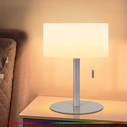 GGOO Lámpara de Batería LED Inalámbrica Lámpara de Mesa RGB Color Ajustable Lamparas Sin Cables Para Salas de Estar y Dormitorios Para Balcones, Restaurantes, Decoración de Hoteles