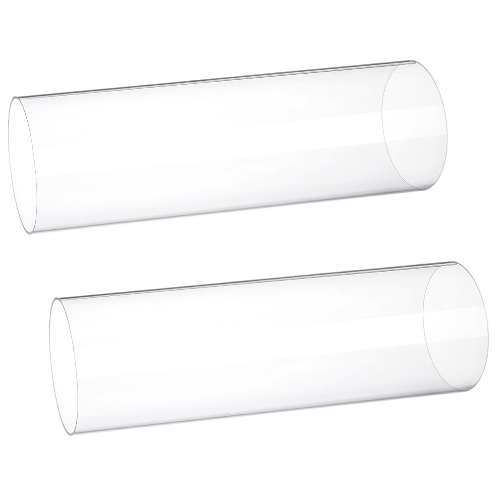 BENECREAT 2 tube Rigide Transparent de 30cm de Diamètre Intérieur : 96mm ; Diamètre Extérieur : 100mm Tubes Ronds en Acrylique pour la Plomberie D'Eau Aquarium