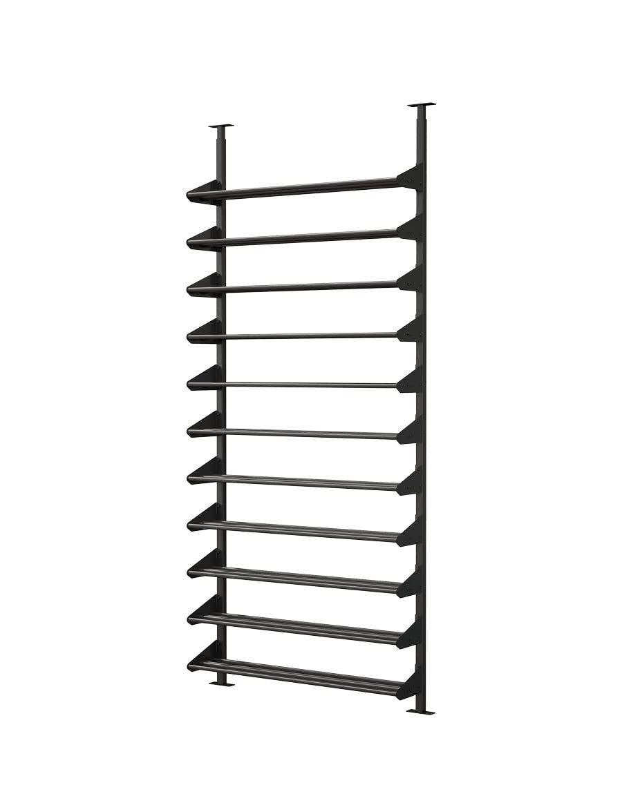 Ultra Wine Racks Showcase Horizontal Wine Display - Black, Modular Wine Rack (Supports 66 Bottles), 2 Deep Configuration, Label-Out Design for Wine Cellars, Home Bars, and Kitchens
