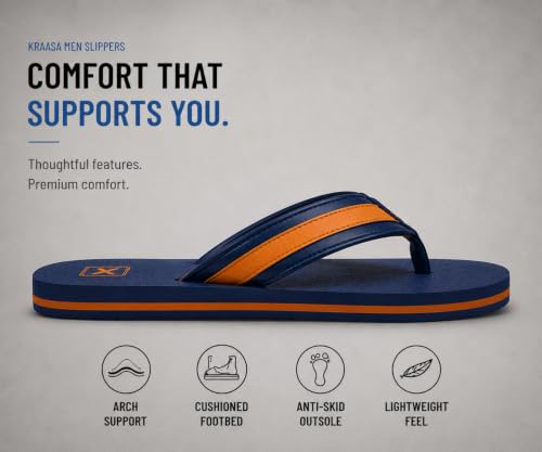 Image of Kraasa Fleece Slippers for Man | Slip-On Slippers