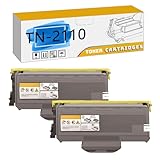 ✳️ La cartouche de toner TN-2110 TN2110 en utilisant la puce de compatibilité améliorée pour une reconnaissance précise, assurant une intégration transparente avec votre imprimante