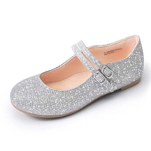 MIXIN Girls Dress Shoes Mary Jane Shoes for Girl Ballet Flats Back to School Princess Wedding Shoes