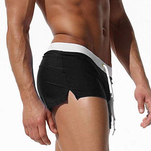 Image of TONLEN Mens Swimwear Short Swim Trunks with Zipper Pocket