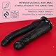 Realistischer Doppeldildo Schwarz 18×3,3 cm & 14×3,9 cm Silikon 24 cm hoch mit starkem Saugnapf Vaginal & Anal für Frauen & Paare Double Dildo XXL Klassisch sex toys fantasy anal FOPS D27