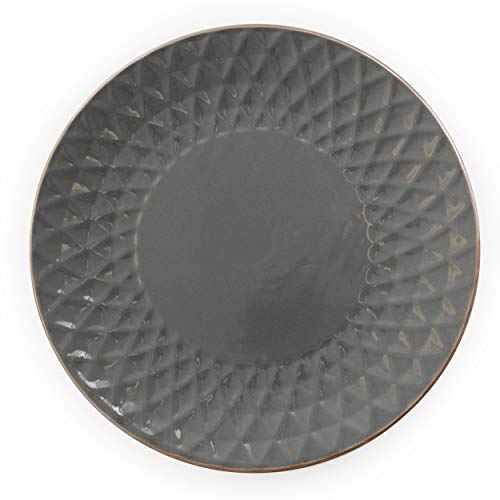 Elama TAHITIAN DIAMOND Round Tahitian Stoneware Collection Dinnerware Dish Set thumb #9