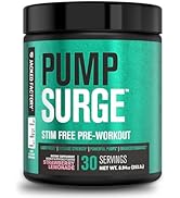 Jacked Factory Pumpsurge Caffeine Free Pre Workout for Men & Women - Stim Free Pre Workout Powder...