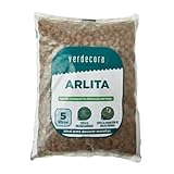 verdecora Arcilla Expandida (Arlita) | Bolas de Arcilla para Drenaje y Cultivo Hidropónico – Mejora la Aireación y Evita el Encharcamiento (5 litros)