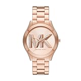 Michael Kors Slim Runway Three-Hand Rose Gold-Tone Stainless Steel Women's Watch (Model: MK4733)