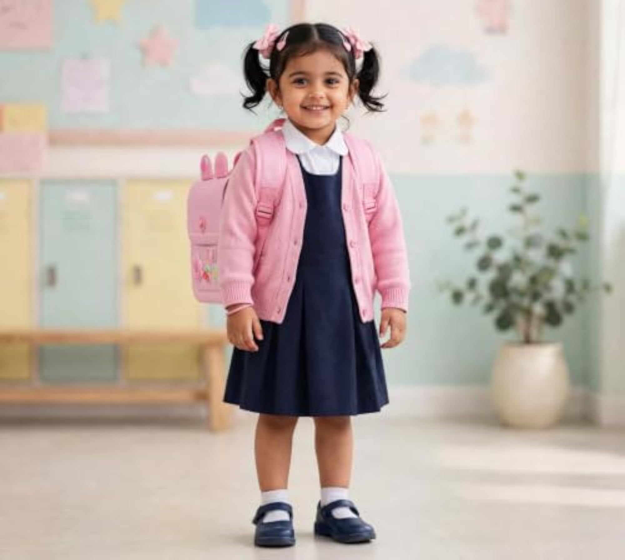 KOOOL Kids Backpack for Girls, 3D Bunny Design