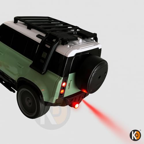 Image of K D Smoke Remote Control SUV Defender Car - High-Speed Off-Road RC Car with LED Lights & Smoke | USB Type-C Charging (5 Defendar with Fog Remote Car Dark Blue)