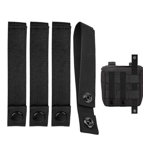Caldamn 4 unidades Molle Strap Molle Adaptadores Cintas prácticas tácticas Molle Correa...